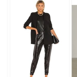 Commando Black Sequin Jogger Pants